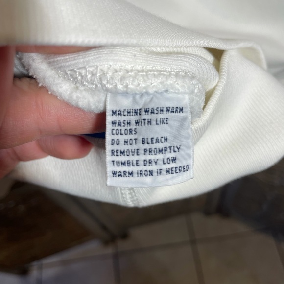 VTG Ralph Lauren Men's White Crewneck Sweater - XXL - Picture 7 of 8